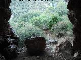 Cueva Baja de la Rinconada de los Acebuches. Entrada a la cueva