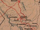 Río Extremera. Mapa 1885