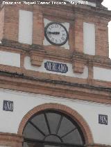 Antiguo Mercado. Reloj y fecha de construccin