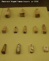 Minas romanas del Centenillo. Pesas de plomo (pondus) siglo II dC. Museo Provincial de Jan