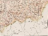 Estacin de Cabra de Santo Cristo. Mapa 1910