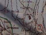 Cortijada Caada de Zafra. Mapa de Bernardo Jurado. Casa de Postas - Villanueva de la Reina