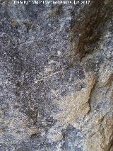 Muela de El Toril. Petroglifo de la muela que tiene el smbolo