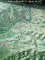 Va Verde del Guadalimar. Mapa