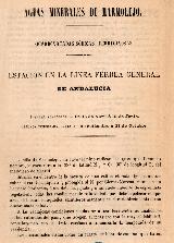 Balneario de Marmolejo. Aguas minerales de Marmolejo 1847