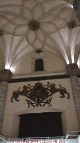 Lonja de Zaragoza. Bveda y escudo