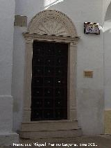 Cripta del Barn Velasco. Entrada