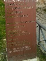 Monumento a Antonio Parra Cabrera. Inscripcin