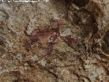 Pinturas rupestres de la Llana VII. Ancoriforme