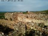 Castillo de Alarcos. Torre Noreste desde intramuros
