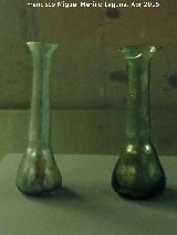 Historia de Sabiote. Ungentarios de vidrio del Alto Imperio romano siglos I-II d.C. Museo Provincial de Jan