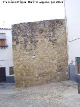 Muralla de Sabiote. Lateral intramuros de la Puerta de Granada