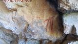 Pinturas rupestres de la Cueva de la Dehesa. Pareja de pectiniformes