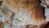 Pinturas rupestres de la Cueva de la Dehesa. Pareja de pectiniformes