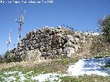 Oppidum del Cerro Miguelico. Esquina de la muralla ciclopea