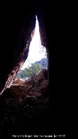 Cueva Aprisco del Frontn. Desde el interior