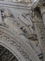 Catedral de Granada. Puerta del Perdn. La Justicia