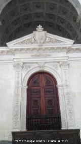 Catedral de Granada. Puerta de San Jernimo. Portada interior