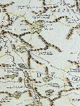 Torre de Alczar. Mapa del Partido de Martos 1735