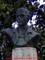 Marcelino Champagnat. Busto del monumento en Jan