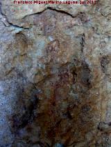 Pinturas rupestres del Abrigo de la Piedra del Agujero I. Detalle