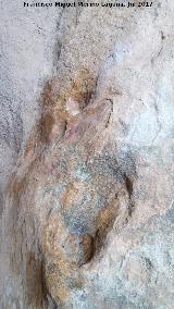 Pinturas rupestres del Abrigo de la Piedra del Agujero II. Cazoletas