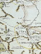 Castillo Benzal. Mapa del Partido de Martos 1735