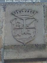 Ermita de la Virgen de la Misericordia. Escudo de Torreperogil en la torre