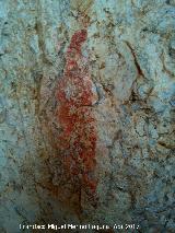 Pinturas rupestres del Abrigo de Aznaitn de Torres I. Barra gruesa de la derecha