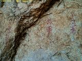 Pinturas rupestres del Abrigo de Aznaitn de Torres I. Tres barras verticales