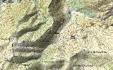 Tajos del Buitre. Mapa