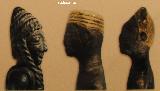 Iberos. Detalle del pelo trenzado y de la cubricin del cabello en la celebracin del rito de la juventud. Museo Arqueolgico Nacional