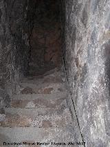 Castillo de Torres. Escaleras de subida a la segunda planta