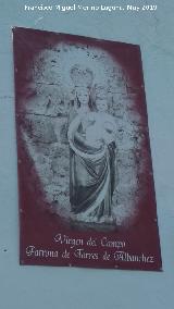 Ermita de la Virgen del Campo. Cartel de la Virgen del Campo
