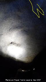 Petroglifos rupestres de la Cueva de los Murcilagos. Zooformo Pez?