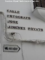 Calle Fotgrafo Jos Jimnez Poyato. Azulejos