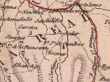 Aldea San Bartolom. Mapa 1847