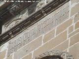 Iglesia de San Pablo. Inscripción gótica del campanario