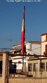 Bandera de Espaa de Aldeahermosa. 