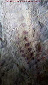 Pinturas rupestres de la Cueva del Fraile III. Digitaciones