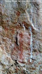 Pinturas rupestres de la Cueva del Fraile IV. Antropomorfo