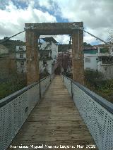 Puente Colgante sobre el Río Guadalquivir. 