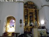 Iglesia de Santiago el Mayor. Camarn y retablo