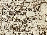 Oratorio visigodo de Giribaile. Mapa 1588