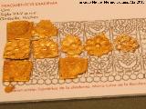 Oppidum de Giribaile. Fragmentos de diadema de oro. Siglos VII-V a.C. Museo Provincial de Jaén