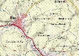 Caracol de la Huerta Cebadillas. Mapa