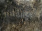Petroglifos rupestres de la Piedra Hueca Grande. Petroglifos II Smbolo N mayscula y rayas