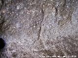 Petroglifos rupestres de la Piedra Hueca Grande. Petroglifo III smbolo 10 antropomorfo inferior izquierdo