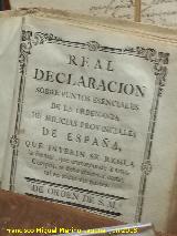 España. Ordenanzas de Milicias Provinciales. 1767. Exposición Palacio Villardompardo - Jaén