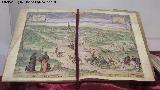 Cornudo y apaleado. El cortejo del escarnio pblico: cornudo y apaleado. 1572 de Georg Braum. Exposicin Palacio Episcopal Salamanca